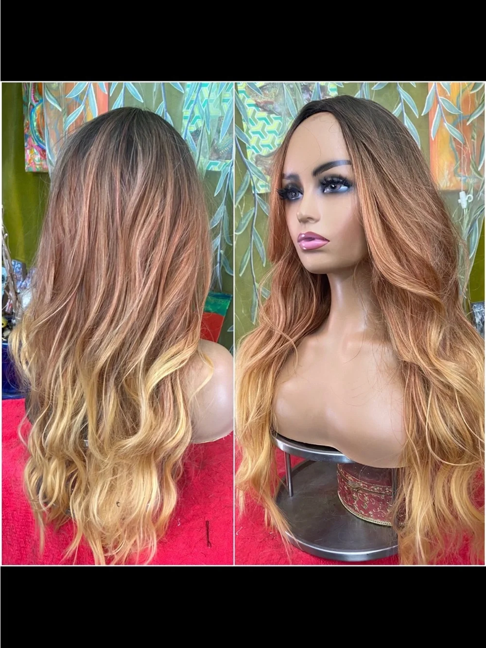 LAST ONEOmbre ginger golden Wig